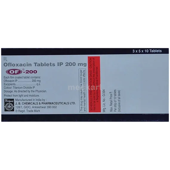 of 200mg tablet 10's